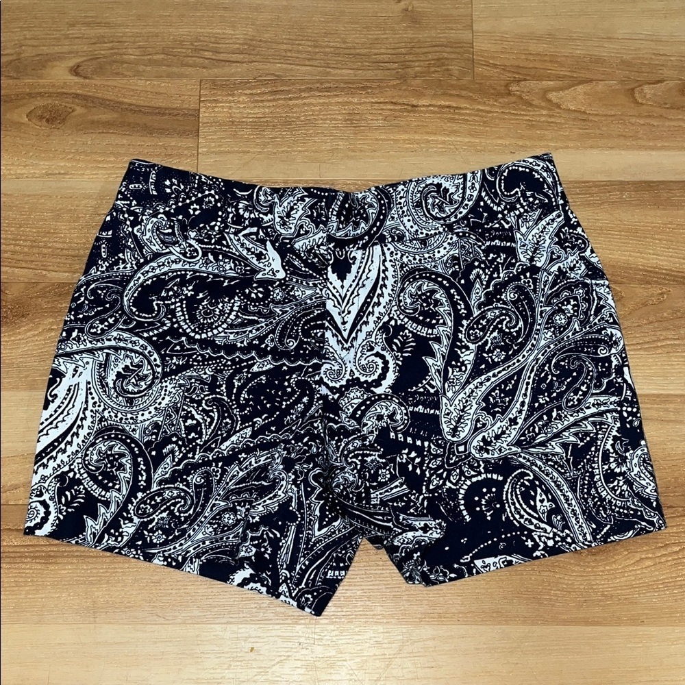 Paisley Print Shorts